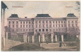 1912 Selmecbánya, Banská Stiavnica; Akadémia / academy (ázott / wet damage)