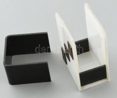 Kártyatartó a Parlament és kártyák réz képeivel. Bakelit. 8x10 cm