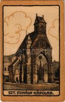 Kassa, Kosice; Szent Mihály kápolna. A Magyar Jövő kiadása / chapel, Hungarian irredenta art postcard s: Lesskó (EK)