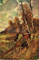 Hunting art postcard. K.V.B. Serie 9025. s: E. Heller (EK)