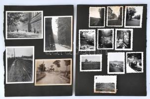 cca 1950-1960 52 db vegyes témájú művészfotó, Balló Ödön pecsétjével, 18×24 cm