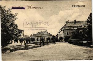 1926 Nagyrőce, Gross-Rauschenbach, Velká Revúca; Városház tér / town halls square