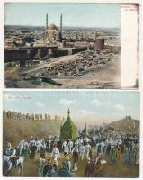 10 db RÉGI egyiptomi város képeslap / 10 pre-1945 Egyptian town-view postcards