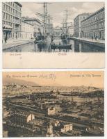 10 db RÉGI olasz város képeslap / 10 pre-1945 Italian town-view postcards