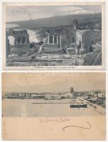 10 db RÉGI olasz város képeslap / 10 pre-1945 Italian town-view postcards