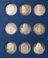 NSZK 1971. "Albrecht Dürer mesterművei" Ag emlékérem-sorozat, benne 36db dekoratív, Ag emlékérem a mester műveit ábrázolva, 36x 40,5g! (összesen 1458g!) T:PP Exkluzív, újszerű díszalbumban!