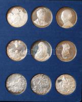 NSZK 1971. "Albrecht Dürer mesterművei" Ag emlékérem-sorozat, benne 36db dekoratív, Ag eml...