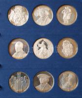 NSZK 1971. "Albrecht Dürer mesterművei" Ag emlékérem-sorozat, benne 36db dekoratív, Ag eml...