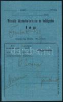 1916 [Felcsút], Vicinális közmunka-tartozási és legdolgozási lap, bélyegzés nélkül