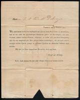 1827 Temesvári árjegyzék, postán küldve, kávé, tea, cukor rizs, stb