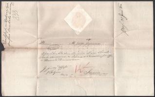 1833 Tarkovics Gergely, Eperjes első püspöke által aláírt levél