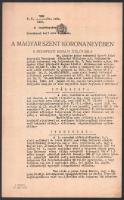 cca 1920-1930 20 db ítélőtáblai ítélet különféle ügyekben