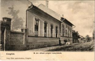 1907 Cegléd, M. kir. állami polgári leányiskola. Nagy Elek kiadása (fa)