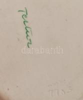 2 db Herendi tárgy? tojás és tálka .Virág mintával. Kézzel festett, jelzett, hibátlan. 14x10 cm, 7 c...