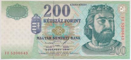 1998. 200Ft FF 5200643 T:I Hungary 1998. 200 Forint FF 5200643 C:UNC