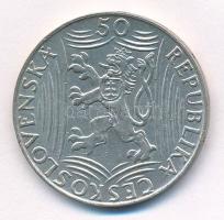 Csehszlovákia 1949. 50K Ag "Sztálin" T:1-
Czechoslovakia 1949. 50 Korun Ag "Stalin&q...
