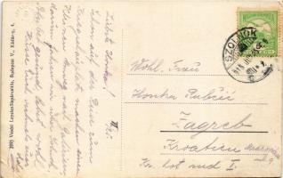 1915 Szolnok, színház. Vasúti levelezőlapárusítás 2895. (EK)