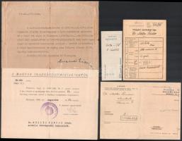 cca 1930-1960 Miskolc, törvényszéki bíró vegyes iratai