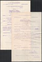 cca 1930-1960 Miskolc, törvényszéki bíró vegyes iratai