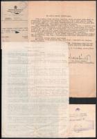 cca 1930-1960 Miskolc, törvényszéki bíró vegyes iratai