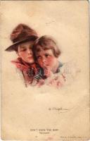 Dont wake the baby (Boyhood) Boy scout art postcard. Reinthal & Newman No. 380. s: Philip Boileau (EB)