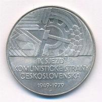 Csehszlovákia 1979. 50K Ag A 9. Kongresszus 30. évfordulója T:1- Czechoslovakia 1979. 50 Korun Ag 30th Anniversary of 9th Congress C:AU  Krause KM#98