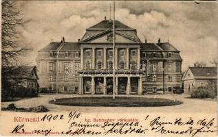1902 Körmend, hg. Batthyány várkastély (szakadás / tear)