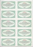 Budapest 1995. "SZEVIKI Szerves Vegyipari Kutató Intézet Részvénytársaság" részvénye 10.00...