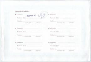 Budapest 1999. "Középületépítő Részvénytársaság" névre szóló dolgozói részvénye 10.000Ft é...