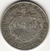 1843B. 20Kr ezüst T:3