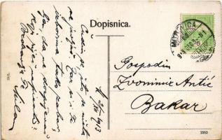 1913 Szávaszentdemeter, Mitrovice, Mitrovitz an der Save, Sremska Mitrovica; Fő tér, Isidor Weiss üz...