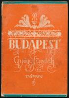 Budapest a gyógyfürdők városa. Bp., 1942, Hungária Nyomda. Kiadói papírkötés, foltos kötés és lapok.