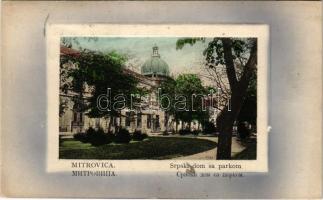 1910 Szávaszentdemeter, Mitrovice, Mitrovitz an der Save, Sremska Mitrovica; Srpski dom sa parkom / Szerb ház és park / Serbian villa and park