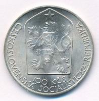 Csehszlovákia 1983. 100K Ag "100 éves a Prágai Nemzeti Színház" T:1- 
Czechoslovakia 1983...