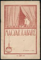 1913 A Magyar Kabaré II. évfolyamának 5. száma, 24p