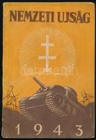 1943 A Nemzeti Újság naptára, benne 12 lapon légitámadás téma