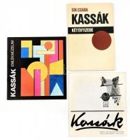 cca 1960 3 db Kassák Lajossal kapcsolatos kiállítási katalógus