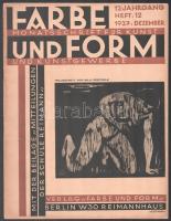 1927 A Farbe und Form művészeti magazin decemberi száma