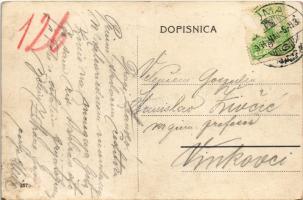 1914 Árpatarló, Ruma; Fő utca, piac, Danilo Udicki üzlete / Glavna ulica / main street, market, shop...