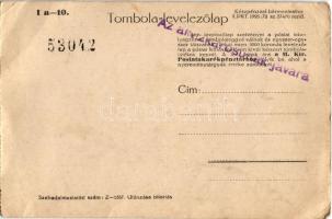 Székely Karácsony. Tombola-levelezőlap 10. s: Márton Ferenc + "Az árvízkárosultak javára" ...