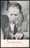 Kabos László (1923-2004) színész aláírása az őt ábrázoló képen