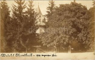 1900 Alcsút (Alcsútdoboz), Habsburg főhercegi kastélyudvara, ágyú. photo