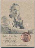 Amerikai Egyesült Államok 1956-2000. 1c Br "Lincoln" sakk-kártyákon Bobby Fischerrel (2xkl...