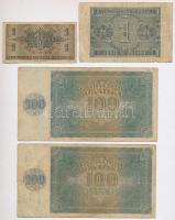 Lengyelország/ Német megszállás 1940. 20Zl + 1941. 1Zl + Horvátország 1941. 100K (3x) + 1000K + Horv...