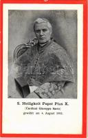 S. Heiligkeit Papst Pius X (Cardinal Giuseppe Sarto), gewählt am 4. August 1903. / Pope Pius X