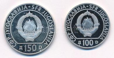 Jugoszlávia 1990. 100D Ag "29. Sakk Olimpia - Újvidék" + 150D Ag "29. Sakk Olimpia - ...