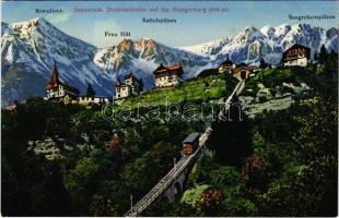 Innsbruck (Tirol), Drahtseilbahn auf die Hungerburg / funicular railway. Wilhelm Stempfle