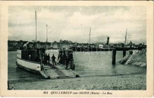 1930 Quillebeuf-sur-Seine, Le Bac / ferry boat (EK)