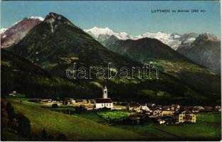 Lutago, Luttach (Südtirol); im Ahrntal / general view with mountains and church. Gerstenberger & Müller