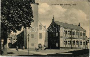 1920 Hulst, Stadhuis met School / town hall, school (wet corner)